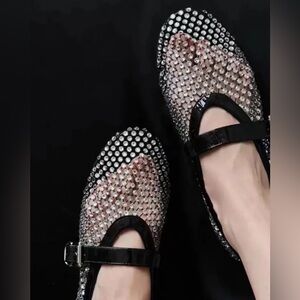 Alaia strass ballet flats